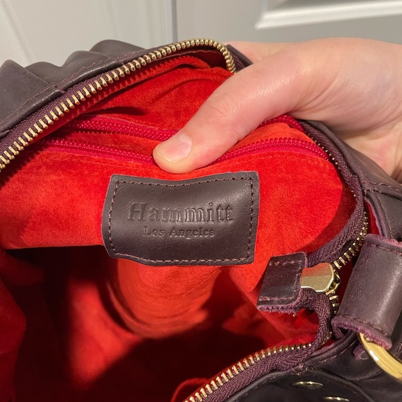 Hammitt Los Angeles Malbec Leather Avalon Hobo Crossbody Vintage - Picture 10 of 14